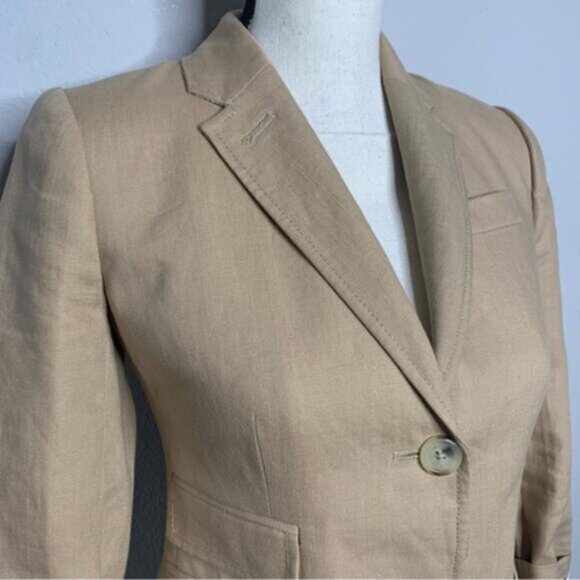 J.Crew Tan Schoolboy Single Breasted Blazer - Picture 8 of 14